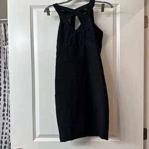 Emerald Sundae Black Strapless Dress